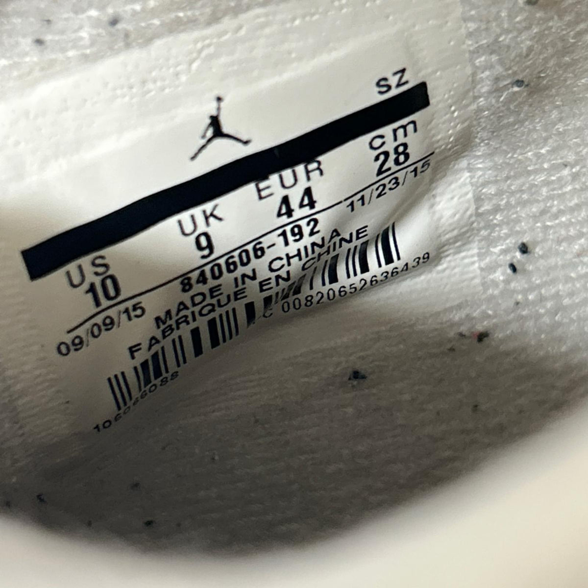 スニーカー NIKE AIR JORDAN 4 RETRO OG WHITE CEMENT 2016 28cm (US10 UK9 1/2 EU46) ホワイト