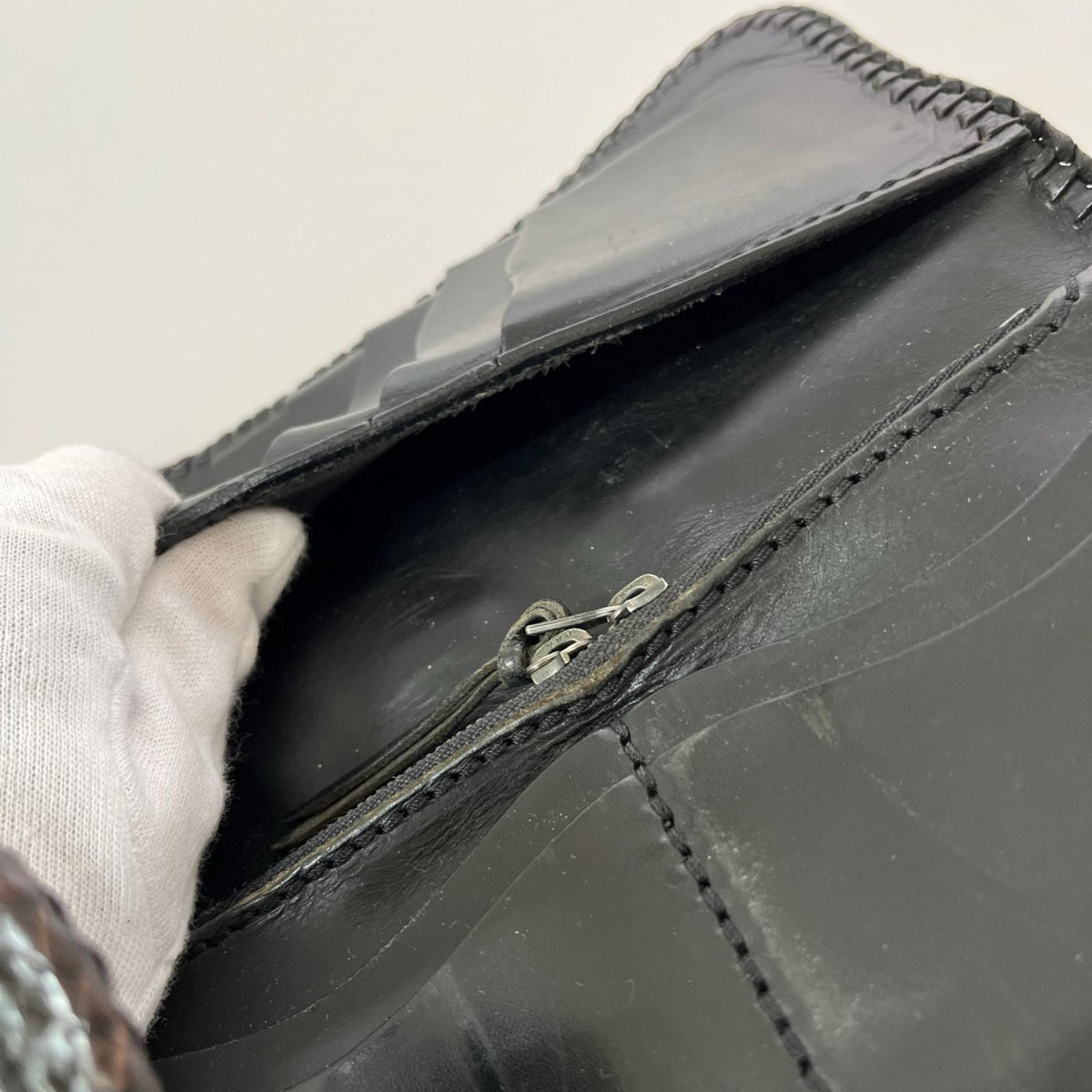 長財布 MUDMONKEY クロコ 長財布 ブラック