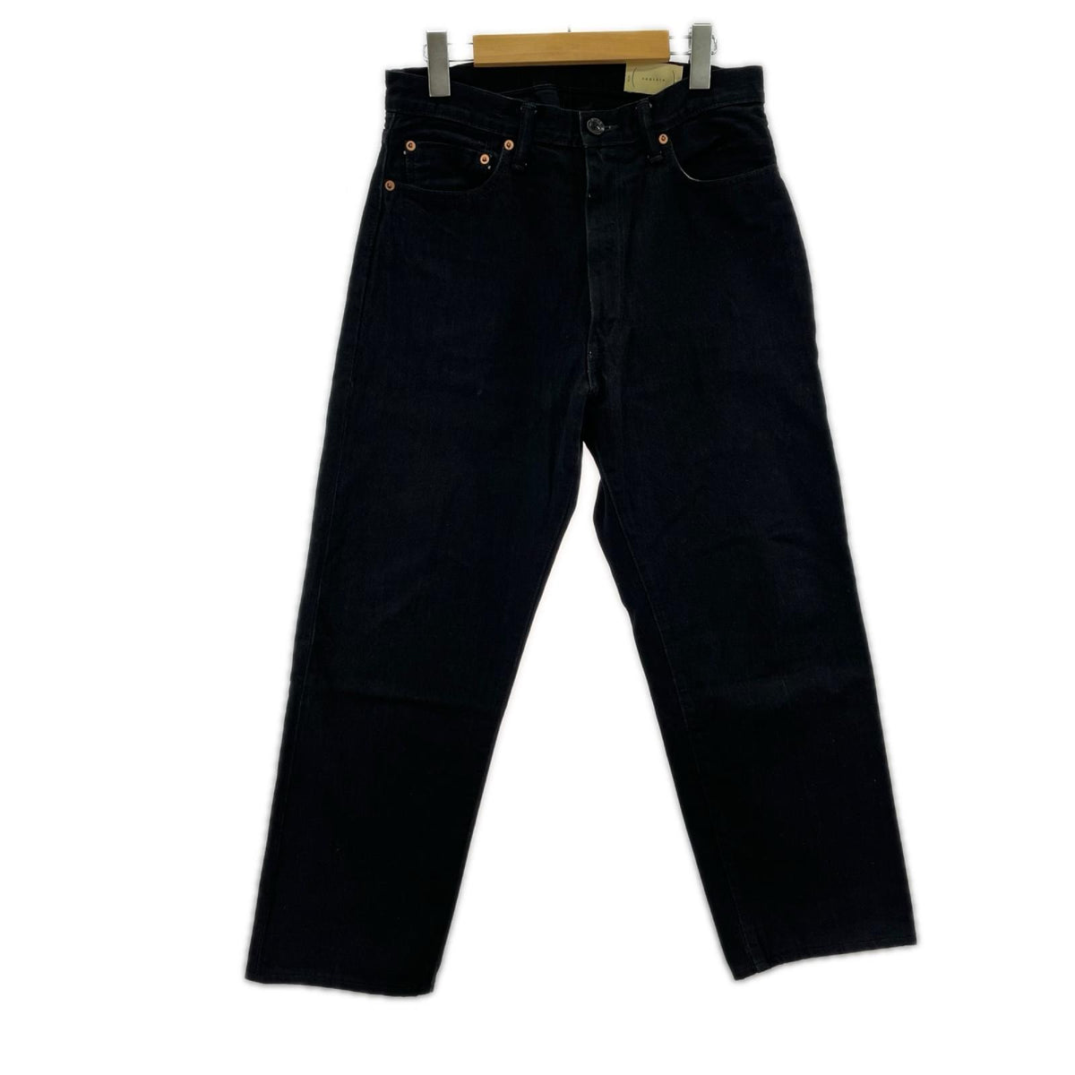 デニムパンツ cantate 23AW Denim Tapered Trousers ブラック
