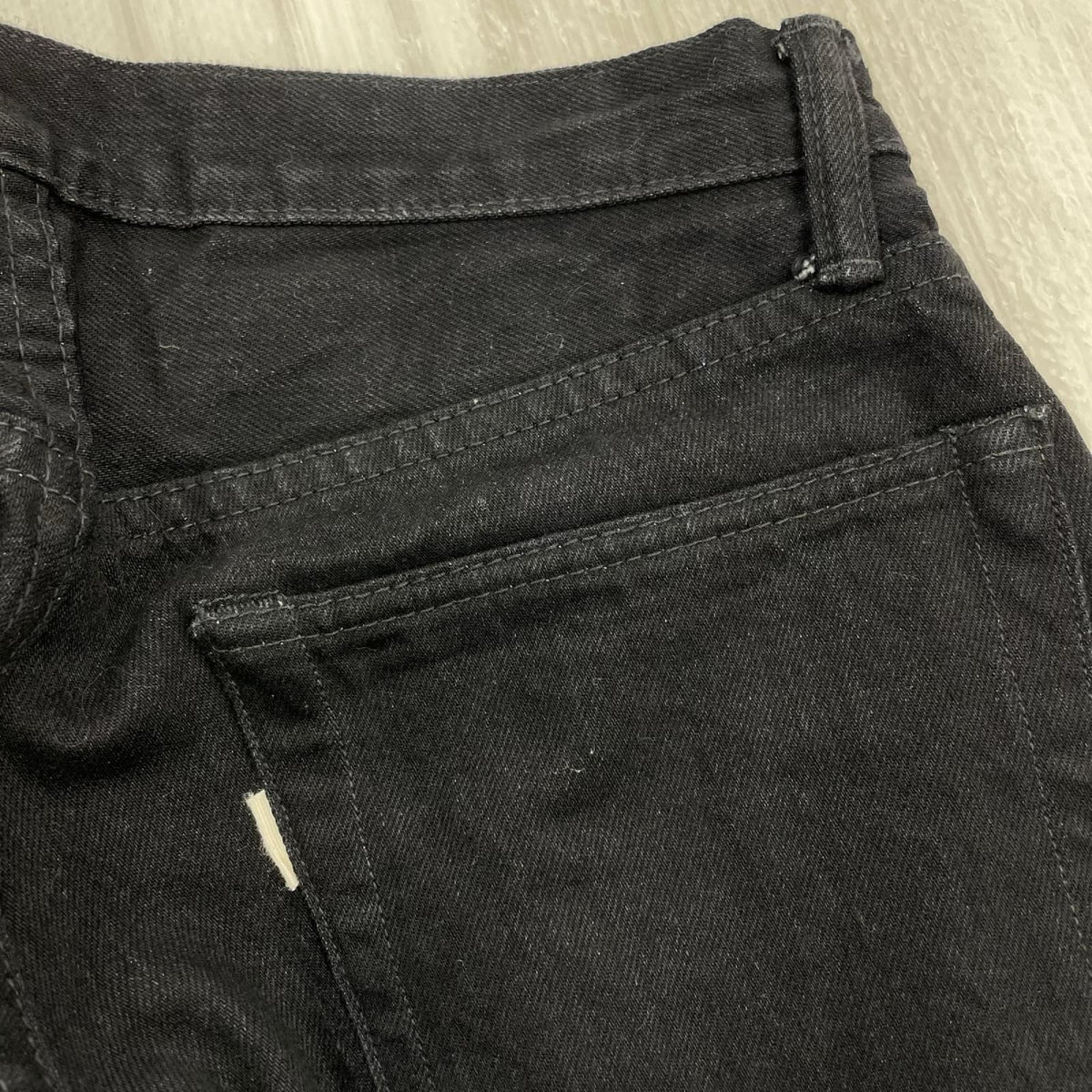 デニムパンツ cantate 23AW Denim Tapered Trousers ブラック