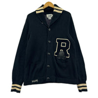 カーディガン RUGBY RALPH LAUREN レタードカーディガン 黒 (S) S ブラック