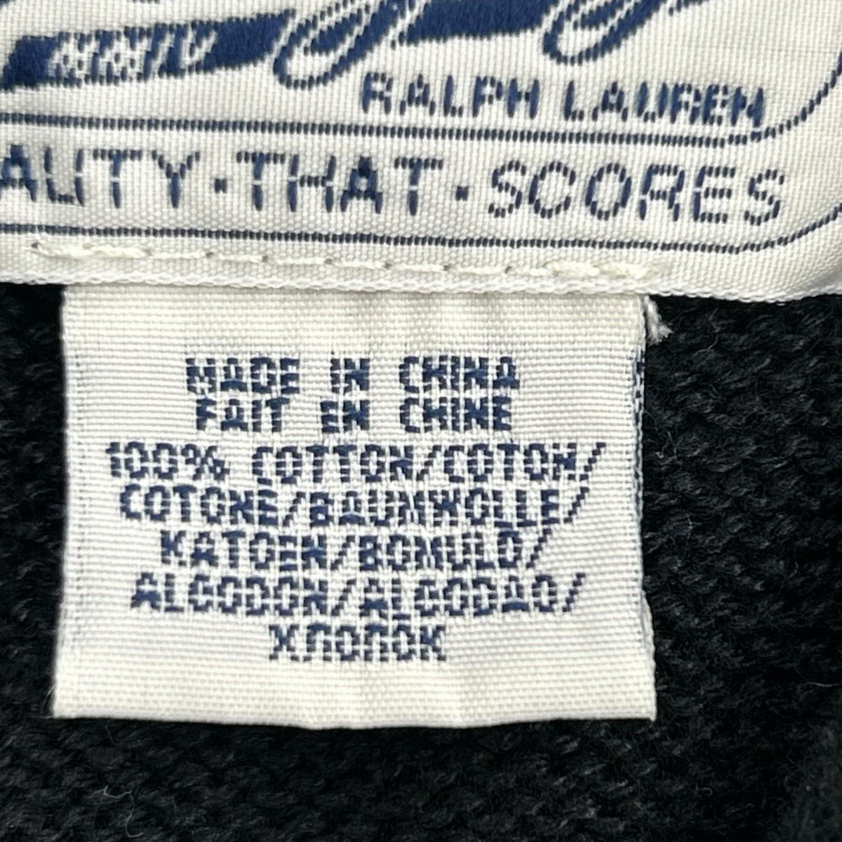 カーディガン RUGBY RALPH LAUREN レタードカーディガン 黒 (S) S ブラック