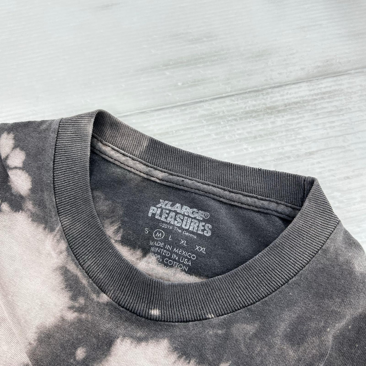 半袖Tシャツ XLARGE×PREASURES×The Germs タイダイプリントTee M M グレー