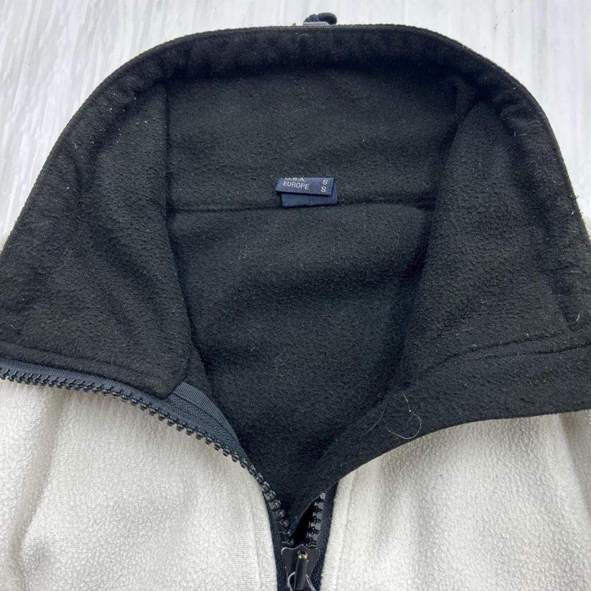 ジャケット mont-bell 90s オーバルロゴ パンダフリース M ホワイト