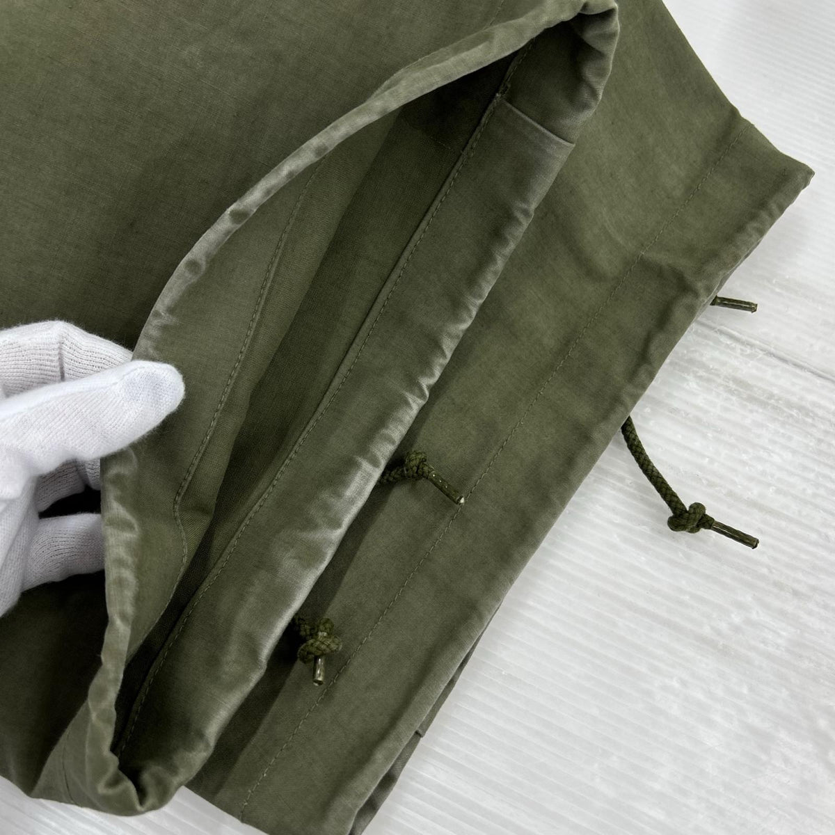 オーバーオール 40s U.S.NAVY N-2 レインデッキパンツ グリーン