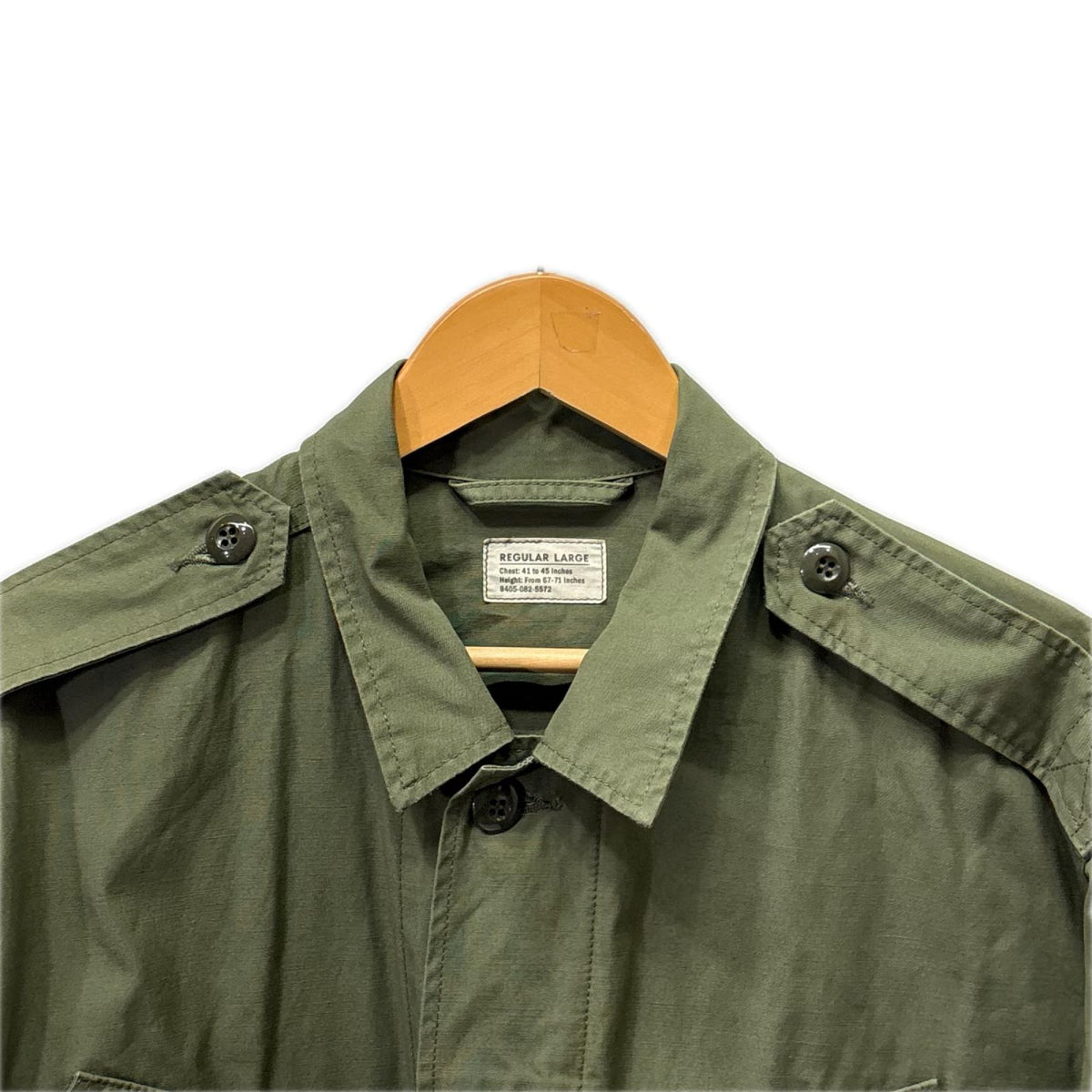 ミリタリージャケット JUNGLE FATIGUE JACKET 緑 (L)