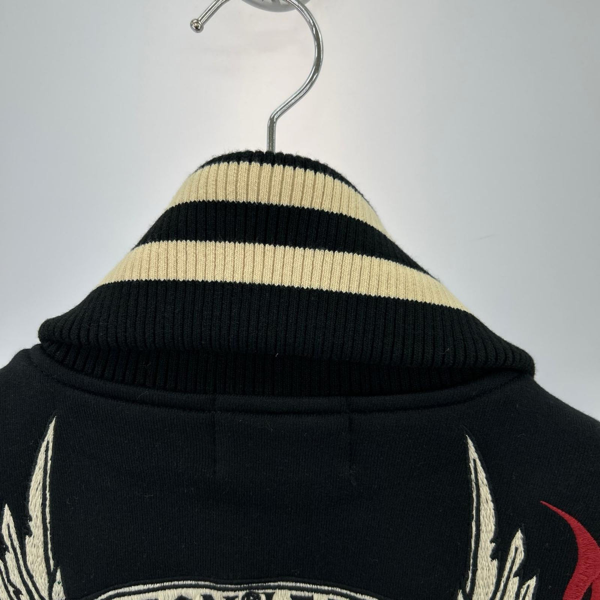 ジャケット VANSON イーグル刺繍 スタジャン M 黒 M ブラック