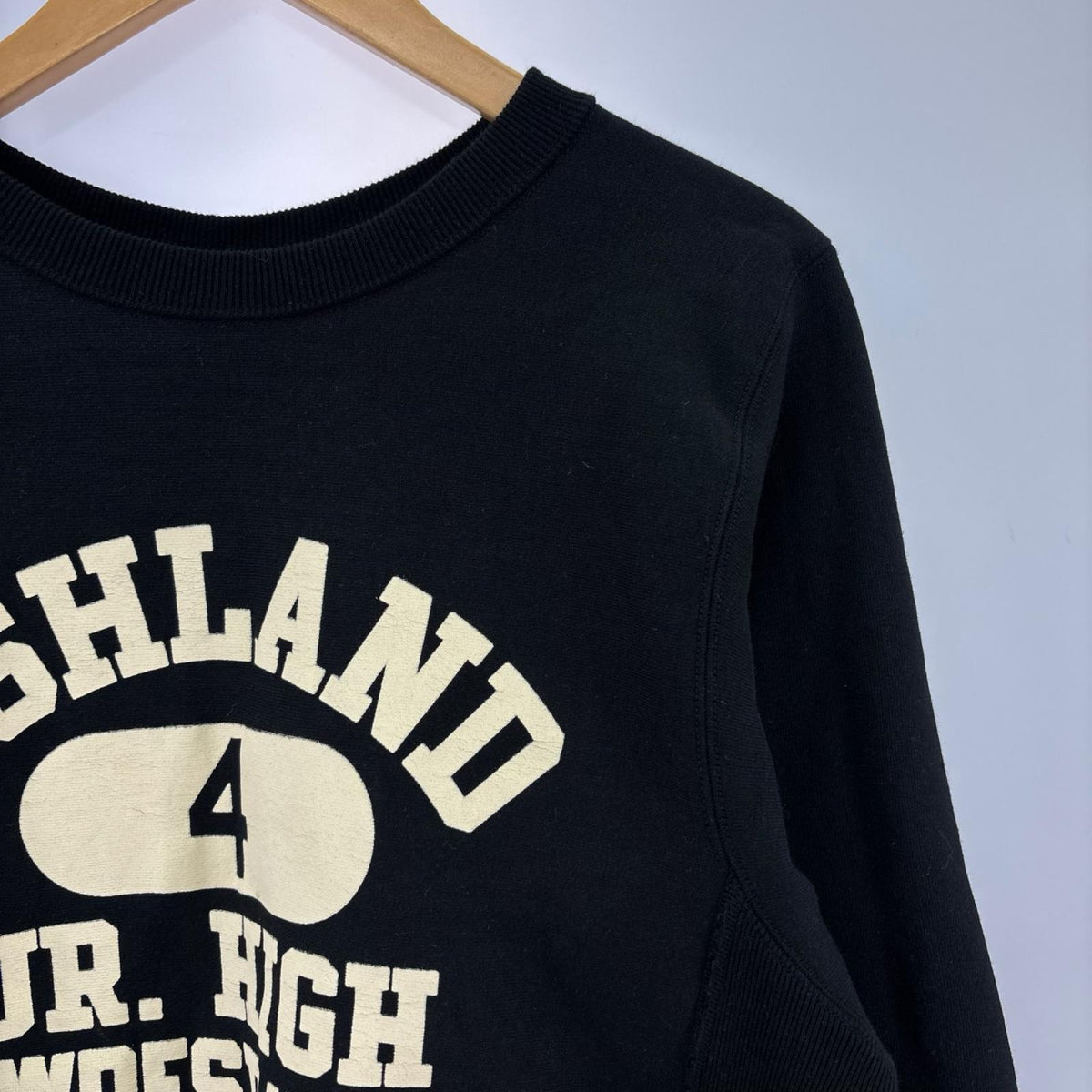 スウェット Lot483 ASHLAND リバースウィーブ ブラック (S) S ブラック