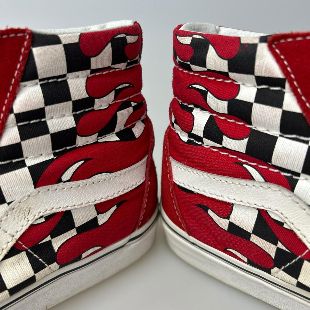 スニーカー SK8-Hi Checker Flame (26cm) 赤 26cm (US8 UK7 1/2 EU42) レッド