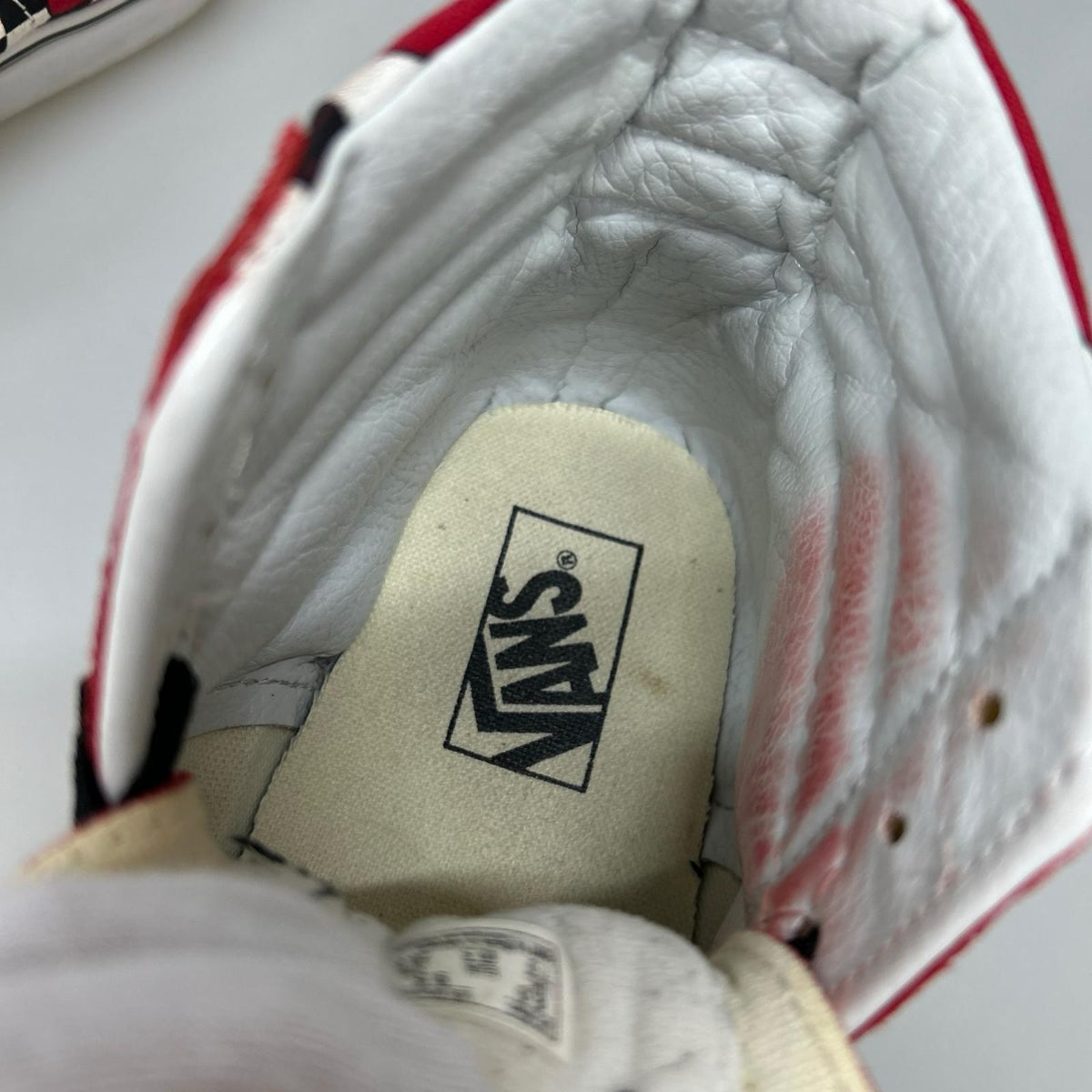 スニーカー SK8-Hi Checker Flame (26cm) 赤 26cm (US8 UK7 1/2 EU42) レッド
