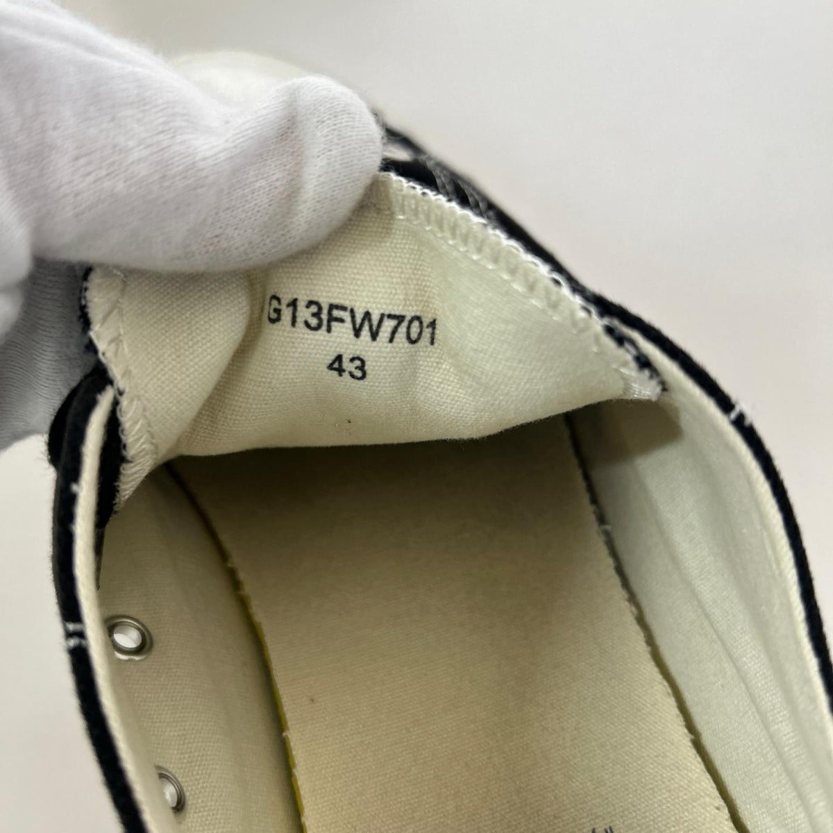 スニーカー Joey Vulcanized Sneakers/43/G13FW701 43 ブラック