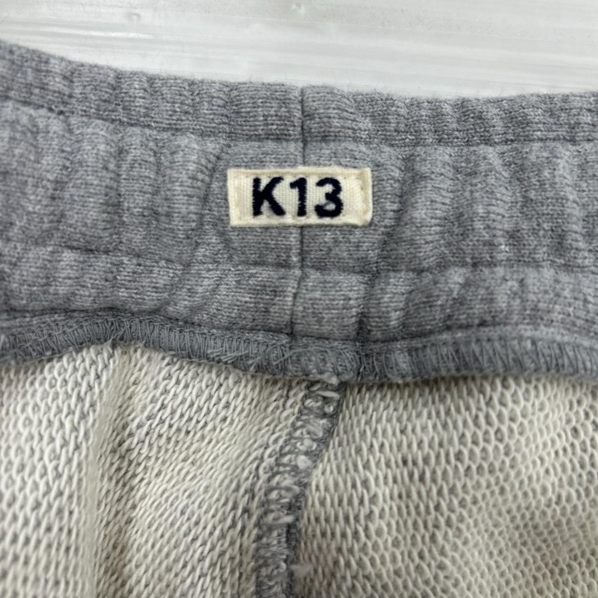 パンツ KHOKI/3D cutting sweat pants/3/25fw-p-05 グレー