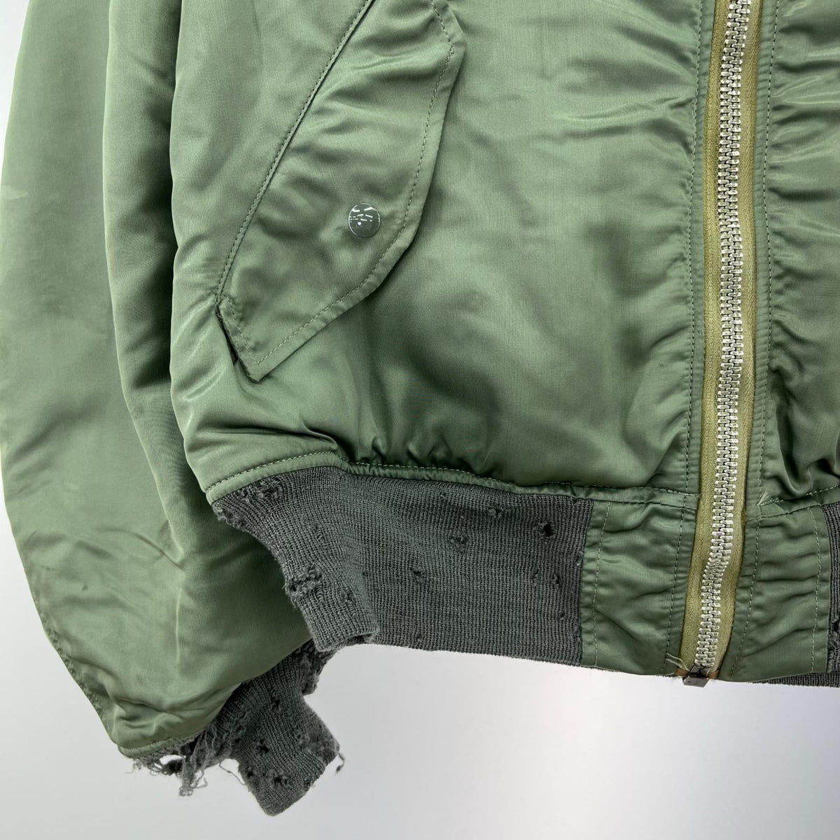 ジャケット 70s MA-1 8279E フライトジャケット (L) カーキ