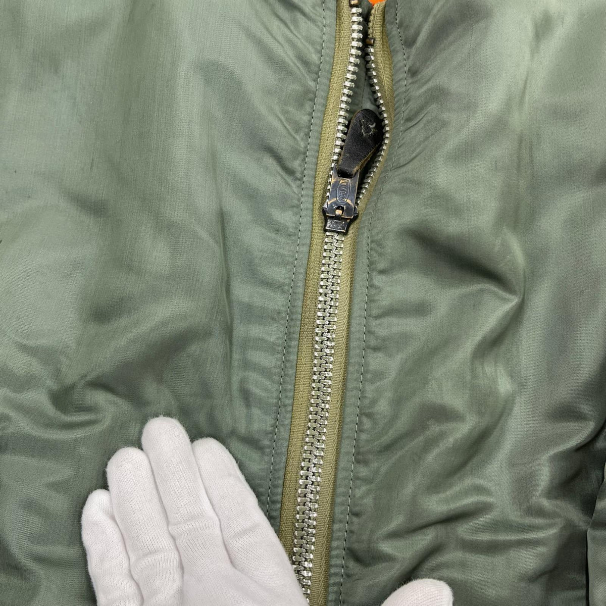 ジャケット 70s MA-1 8279E フライトジャケット (L) カーキ