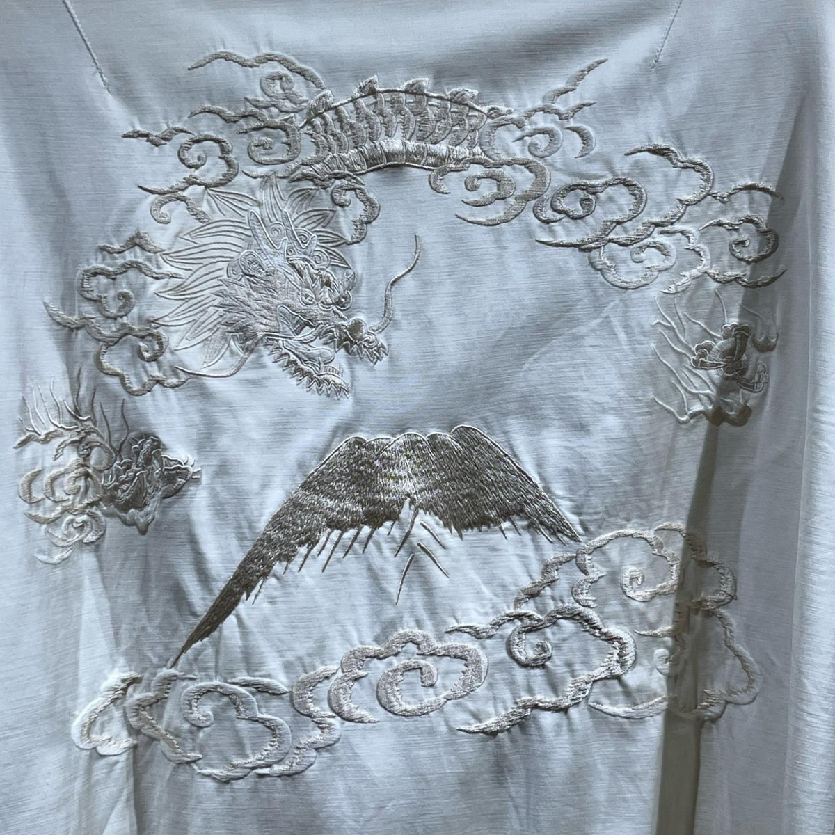 ジャケット 16SS レーヨン スカジャン L ホワイト