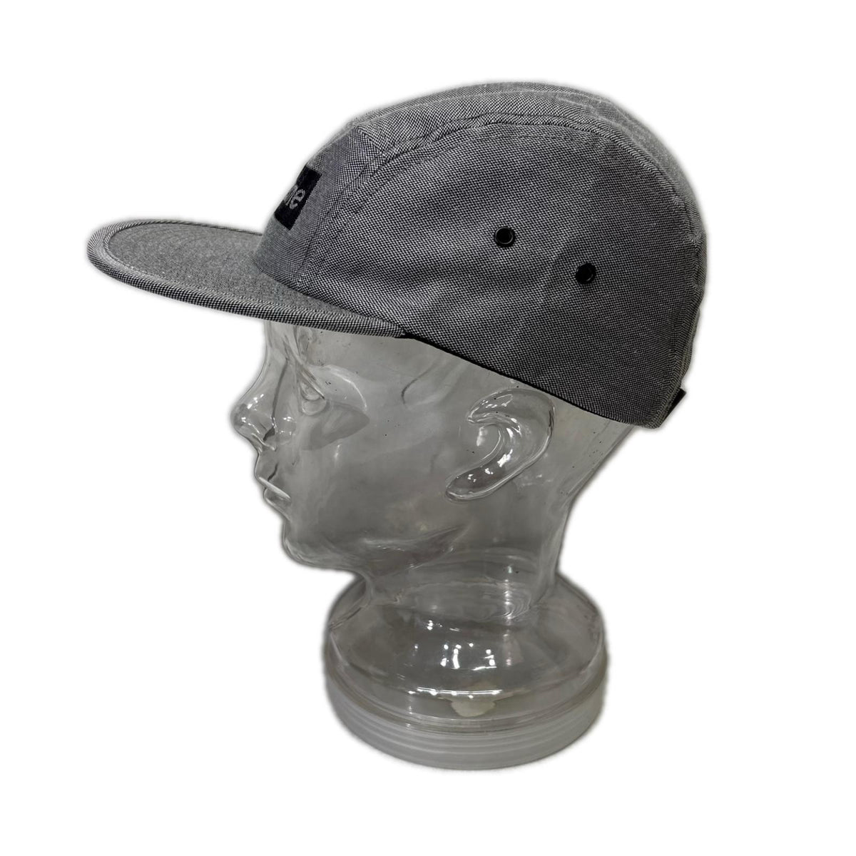 キャップ 18SS Jacquard Box Logo Camp Cap Black グレー