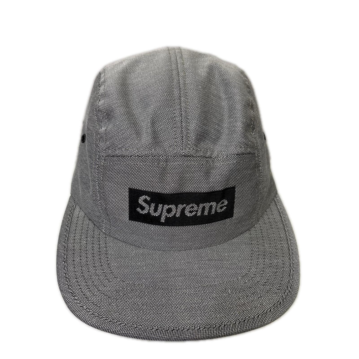 キャップ 18SS Jacquard Box Logo Camp Cap Black グレー