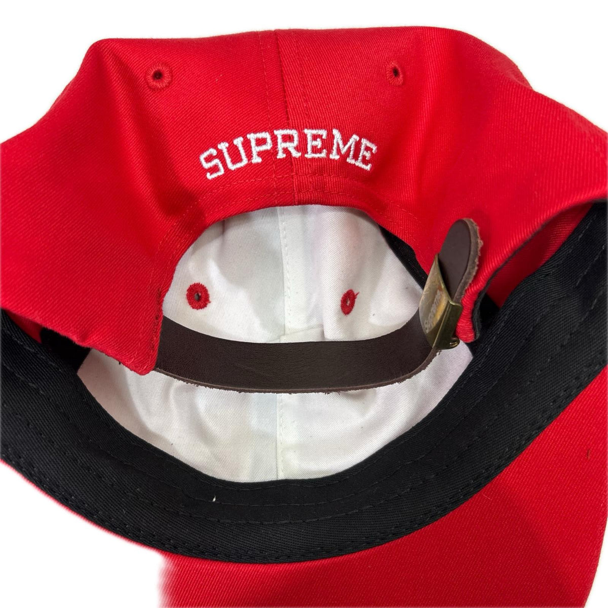 キャップ 18SS Visor Label 6 Panel Cap レッド