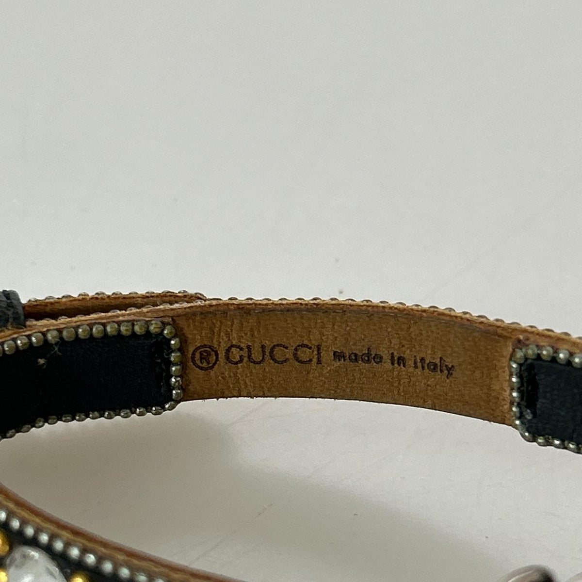 バタフライ ブレスレット ストーン レザー