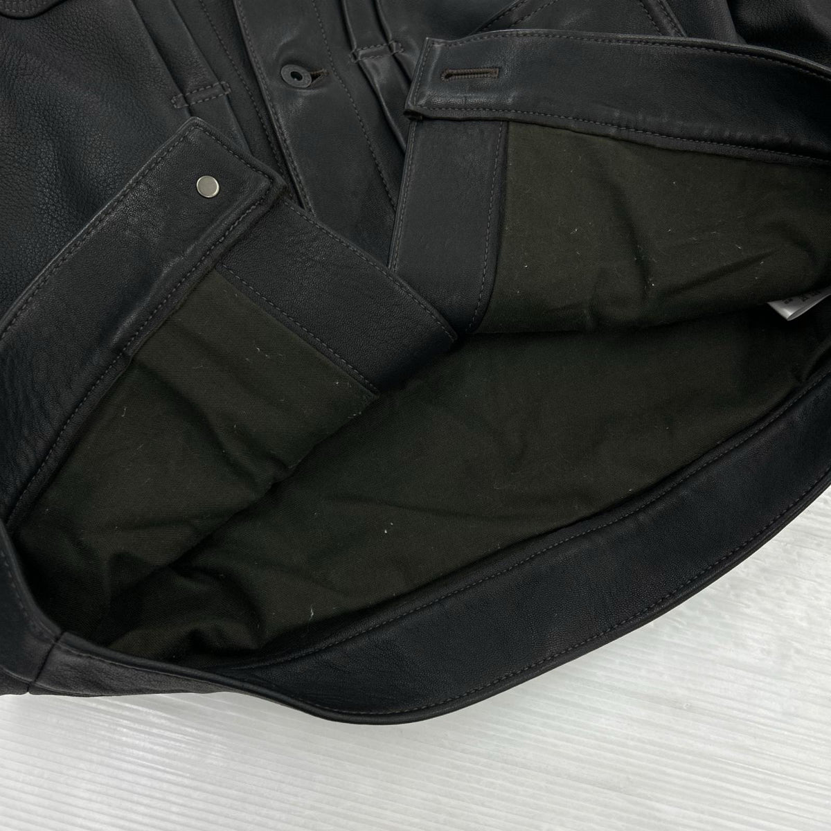 レザージャケット HORSE TEA-CORE TYPE I LEATHER JACKET 36 ブラック