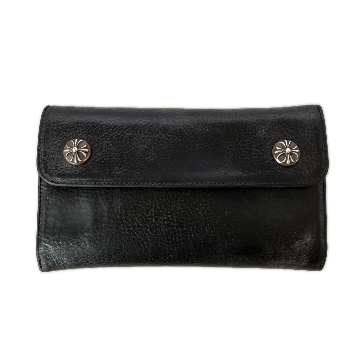 長財布 Wave Cross Ball Wallet ブラック