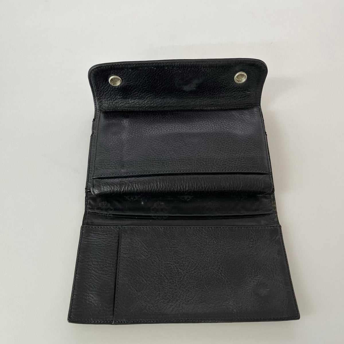 長財布 Wave Cross Ball Wallet ブラック