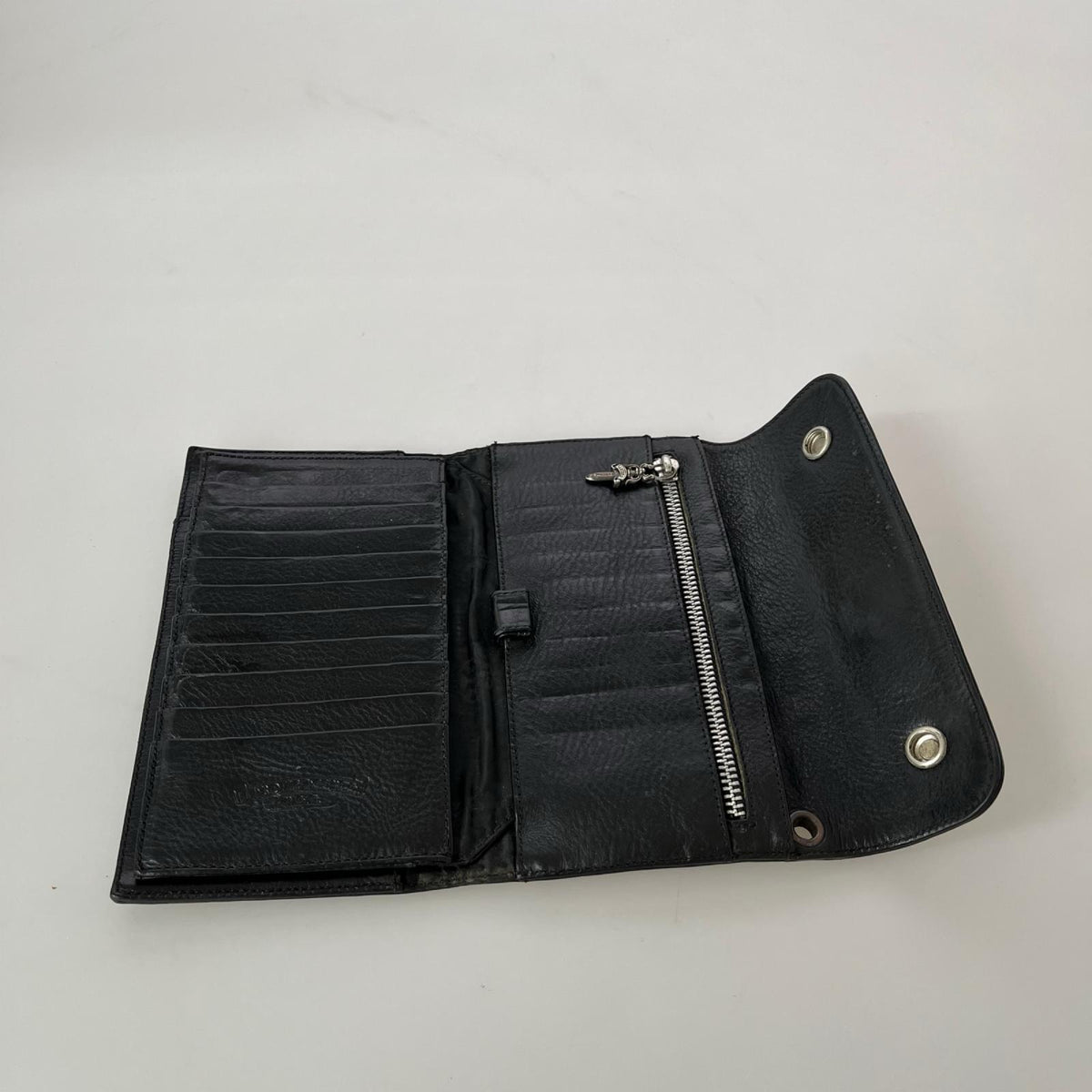 長財布 Wave Cross Ball Wallet ブラック