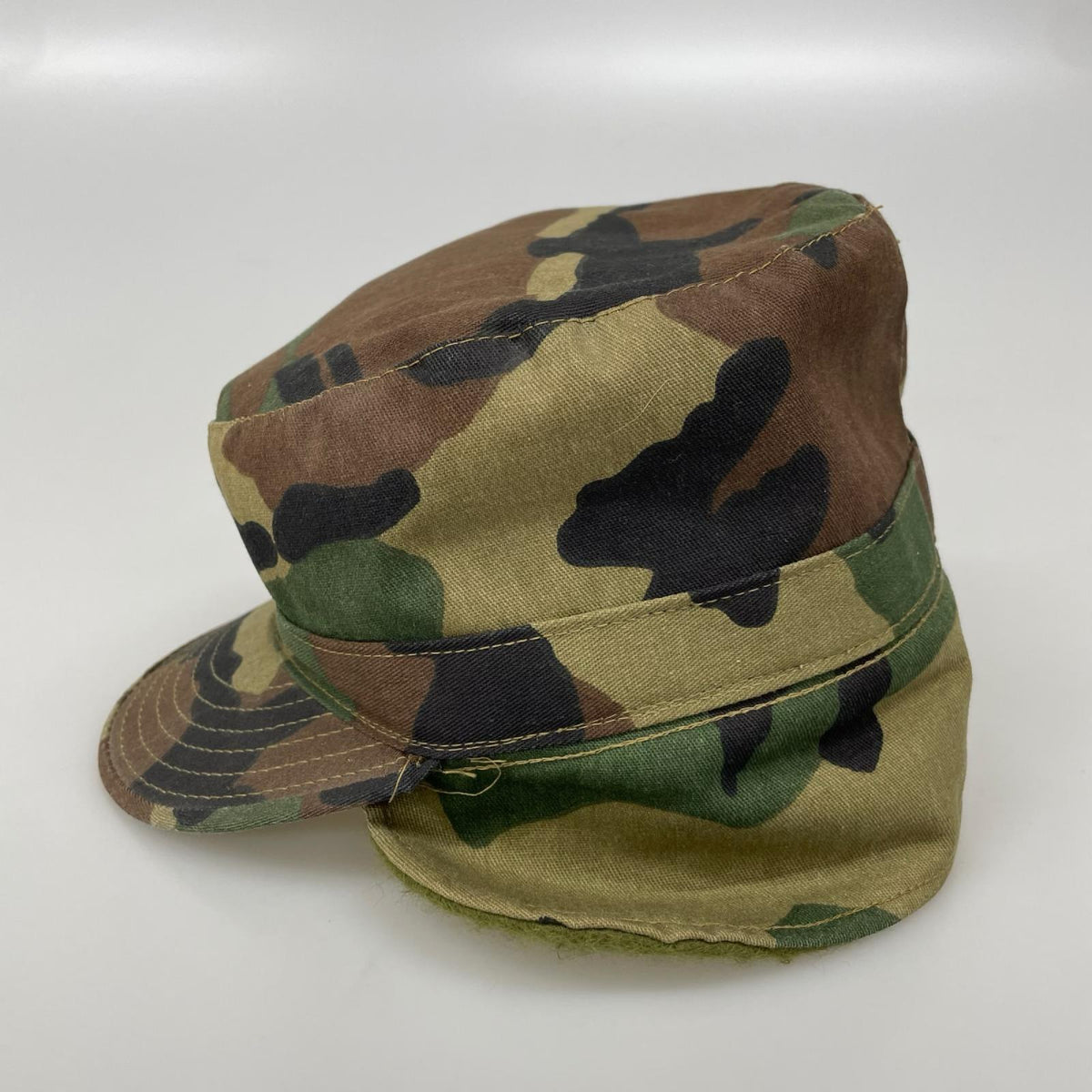 キャップ OLD STUSSY カモ柄イヤーマフキャップ