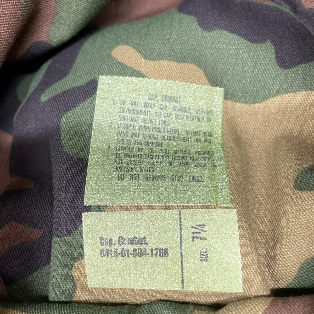 キャップ OLD STUSSY カモ柄イヤーマフキャップ