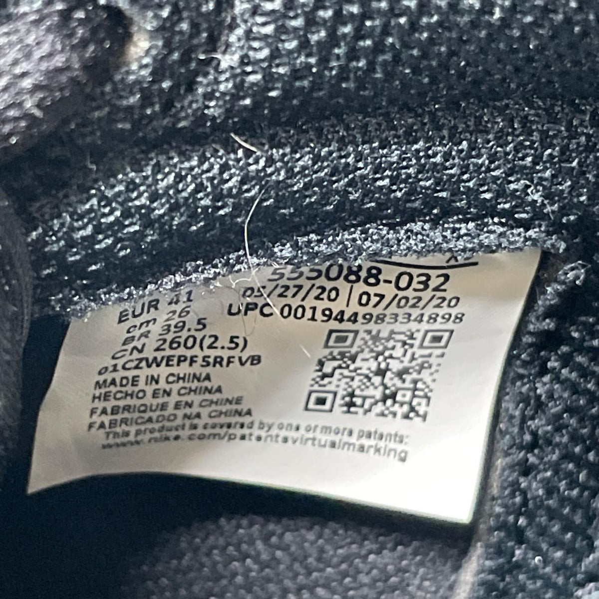 スニーカー AIR JORDAN 1 BLACK METALLIC GOLD 26.0cm 26cm (US8 UK7 1/2 EU42) ブラック