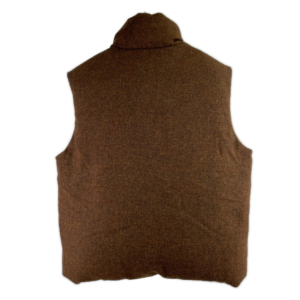 ダウンベスト INFLATE GILET HARRIS TWEED (M) M ブラウン