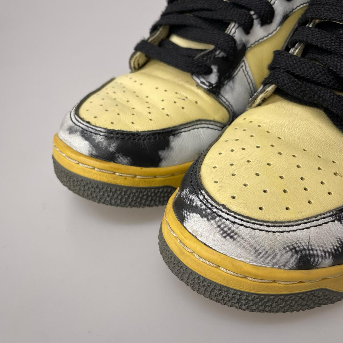 スニーカー dunk high black acid wash 25.5cm 25.5cm (US7 1/2 UK7 EU41) イエロー