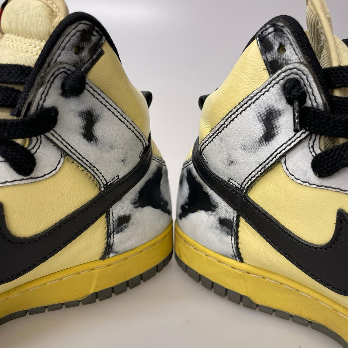 スニーカー dunk high black acid wash 25.5cm 25.5cm (US7 1/2 UK7 EU41) イエロー