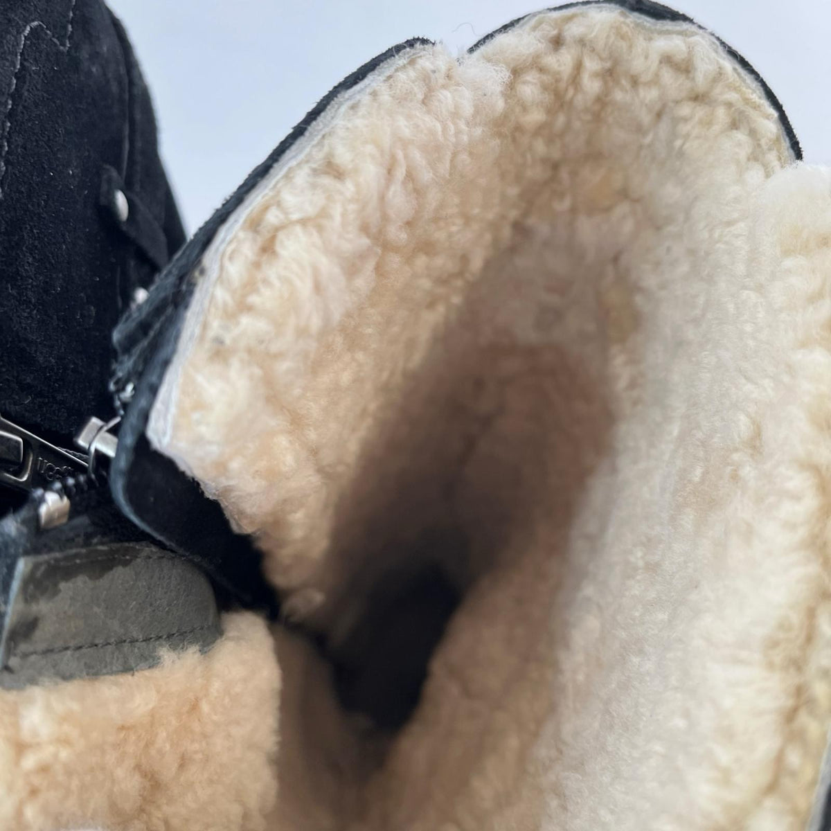 ブーツ Jillian Shearling Lined Suede Boots 24cm (US6 UK5 1/2 EU38) ブラック