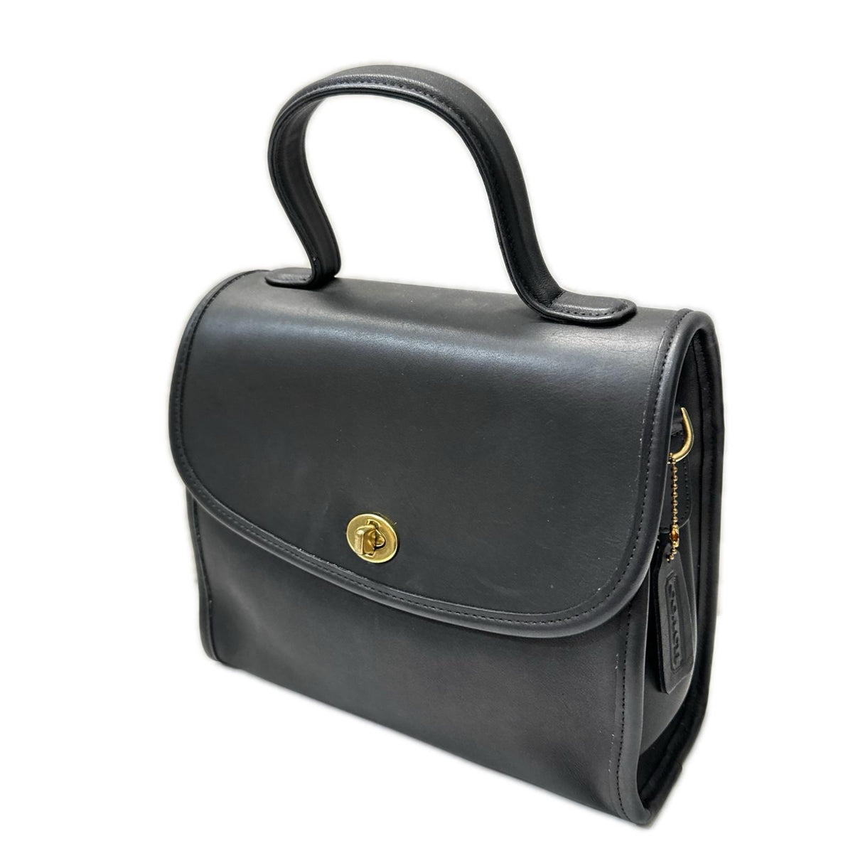 COACH OLD ターンロック 9977 ハンドバッグ 黒