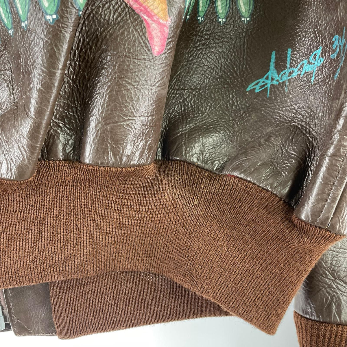 レザージャケット TYPE A-2 ROUGH WEAR MIGHTY EIGHTH (42) 42 ブラウン