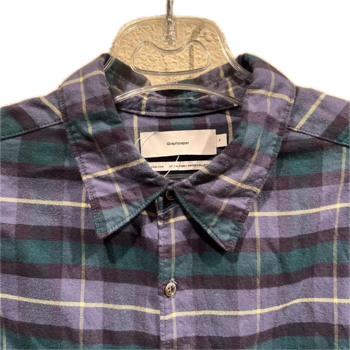 長袖シャツ 23AW チェックシャツ free size