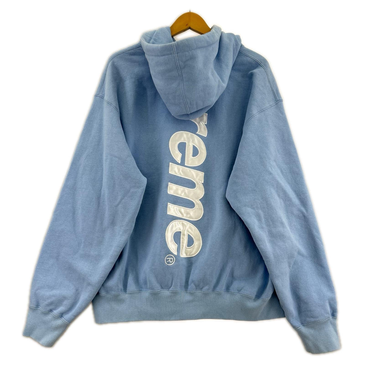 パーカー Satin Applique Hooded Sweatshirt M