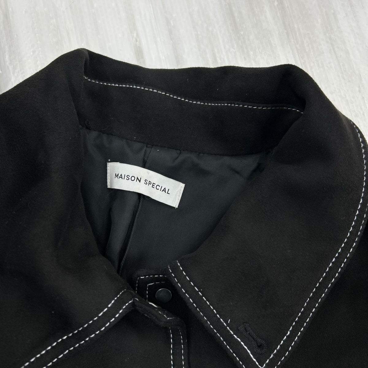 ジャケット スエードカバオール BLK F M ブラック