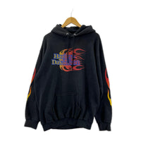 パーカー 90-00sフレイム パーカー (L) 黒 L ブラック