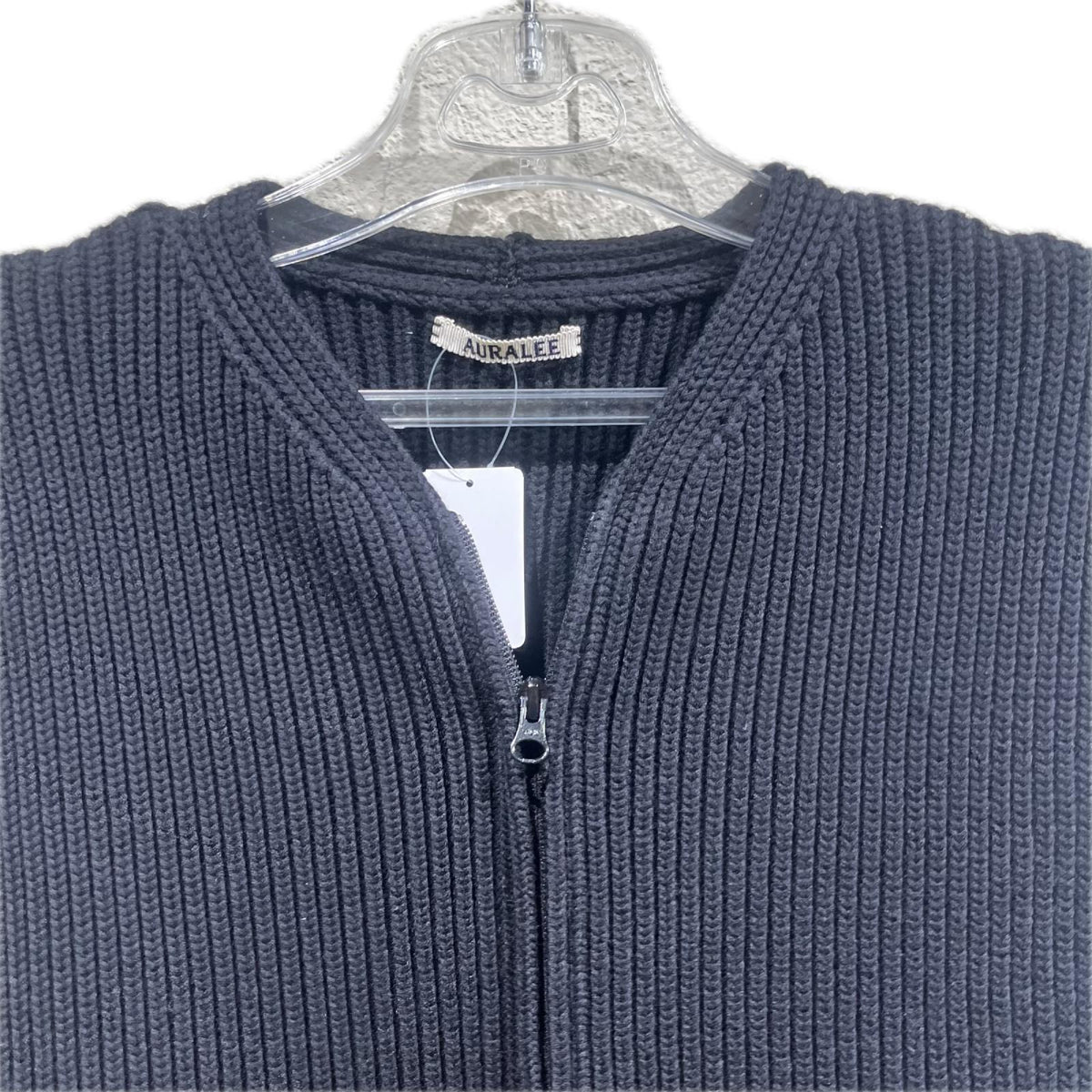 長袖シャツ 19AW SUPER FINE WOOL RIB KNIT ZIP VEST