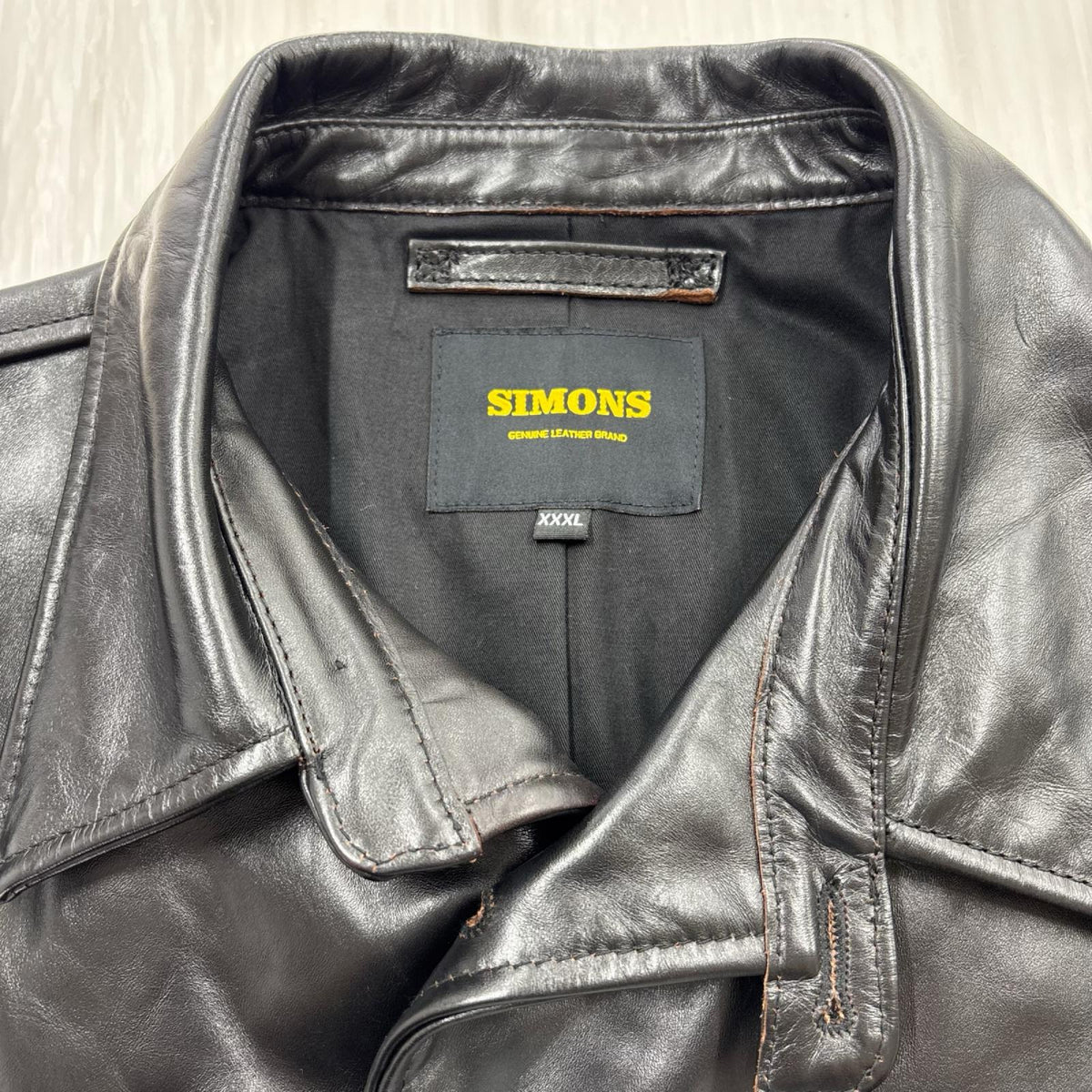レザージャケット SIMONS GENUINE LEATHER BRAND ブラック