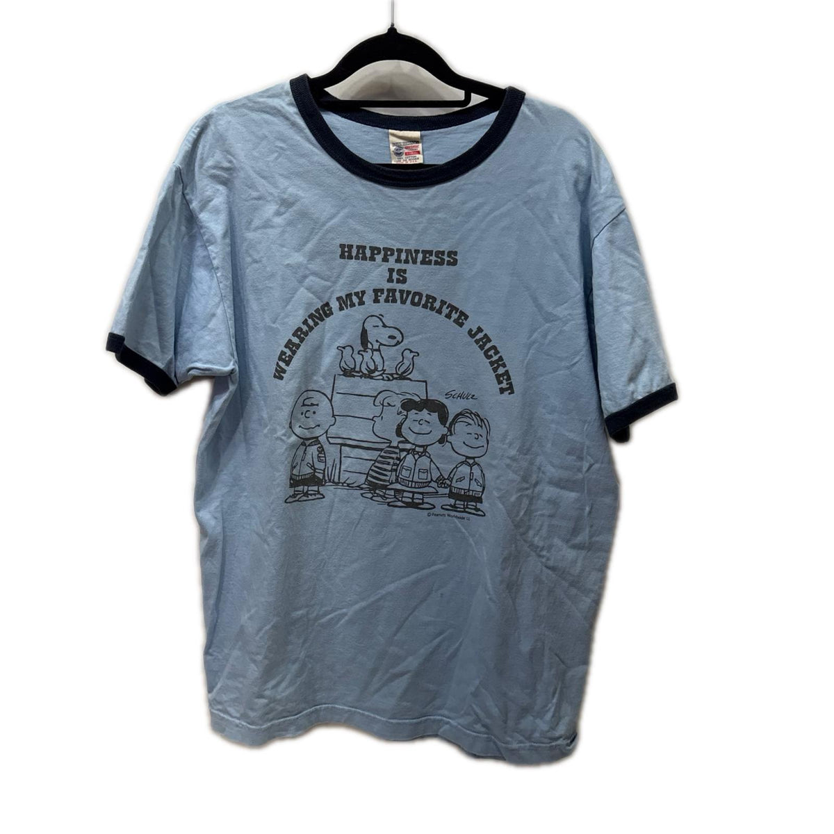 半袖Tシャツ MY FAAVORITE JACKET TEE 水色 (L) L ブルー