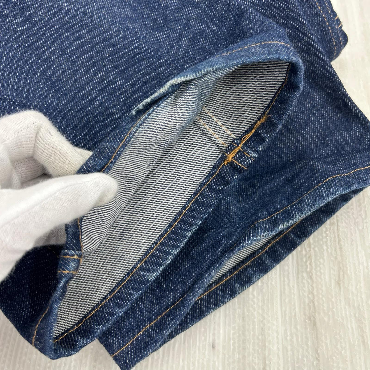 デニムパンツ PRSN BLU ダブルニー デニムパンツ 28