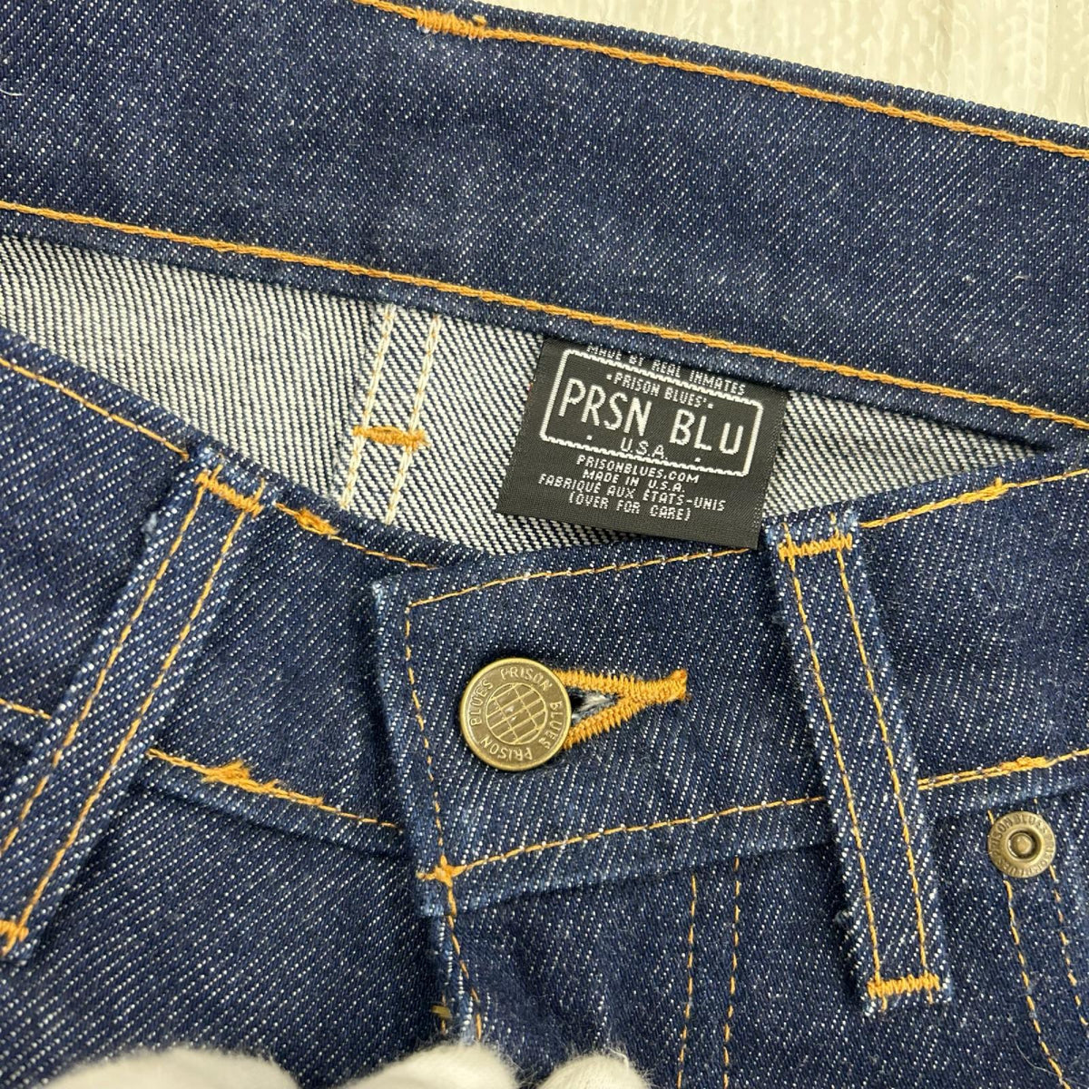 デニムパンツ PRSN BLU ダブルニー デニムパンツ 28