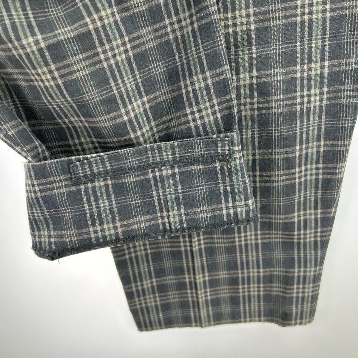 パンツ COMME des GARCONS HOMME 90s コットンチェックスラックス M グレー