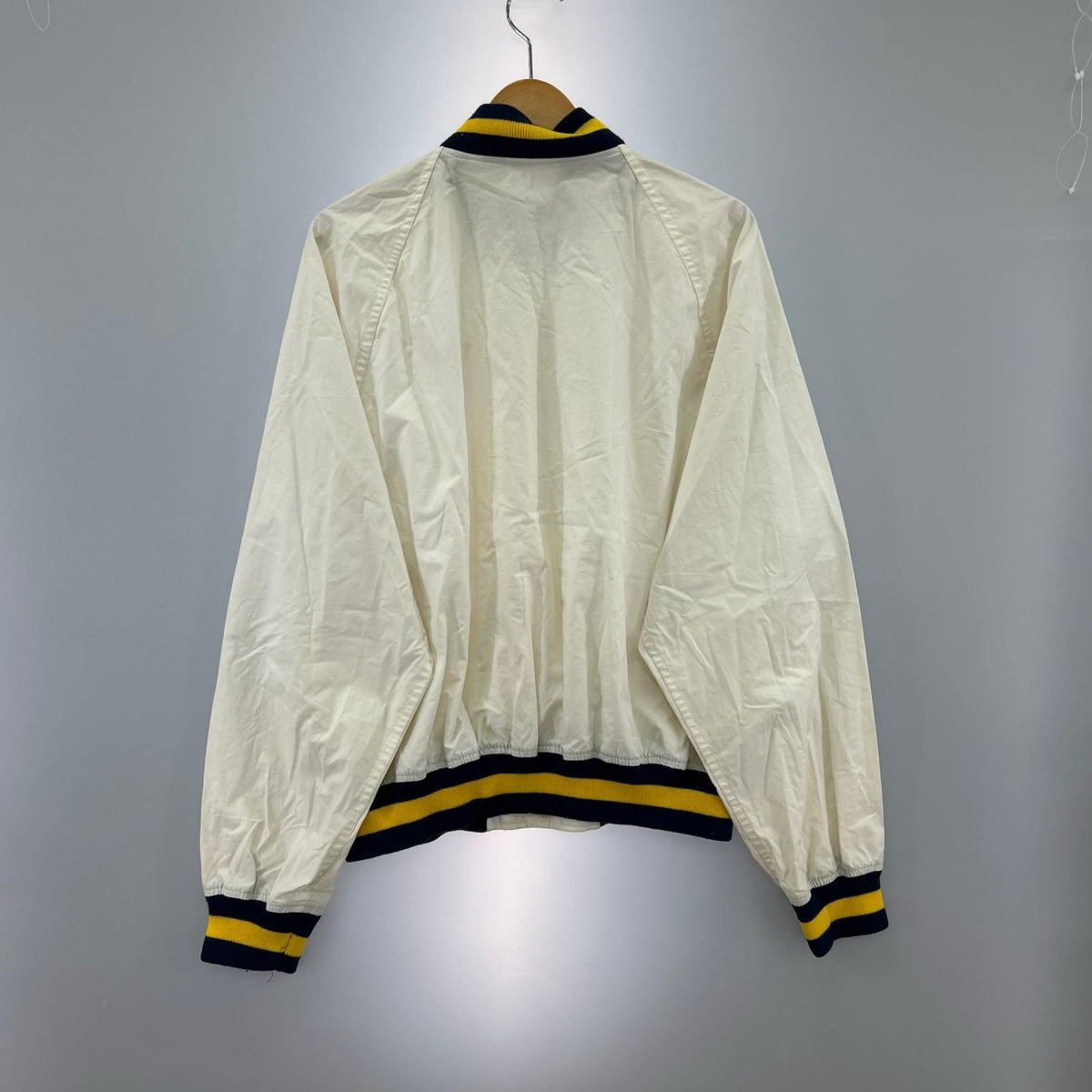 ジャケット エンブレム ジャンバー ホワイト (L) L ホワイト