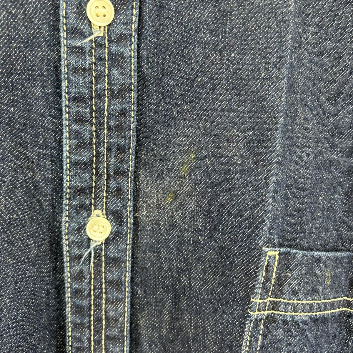 長袖シャツ Denime Regular Collar Shirt 2 ネイビー
