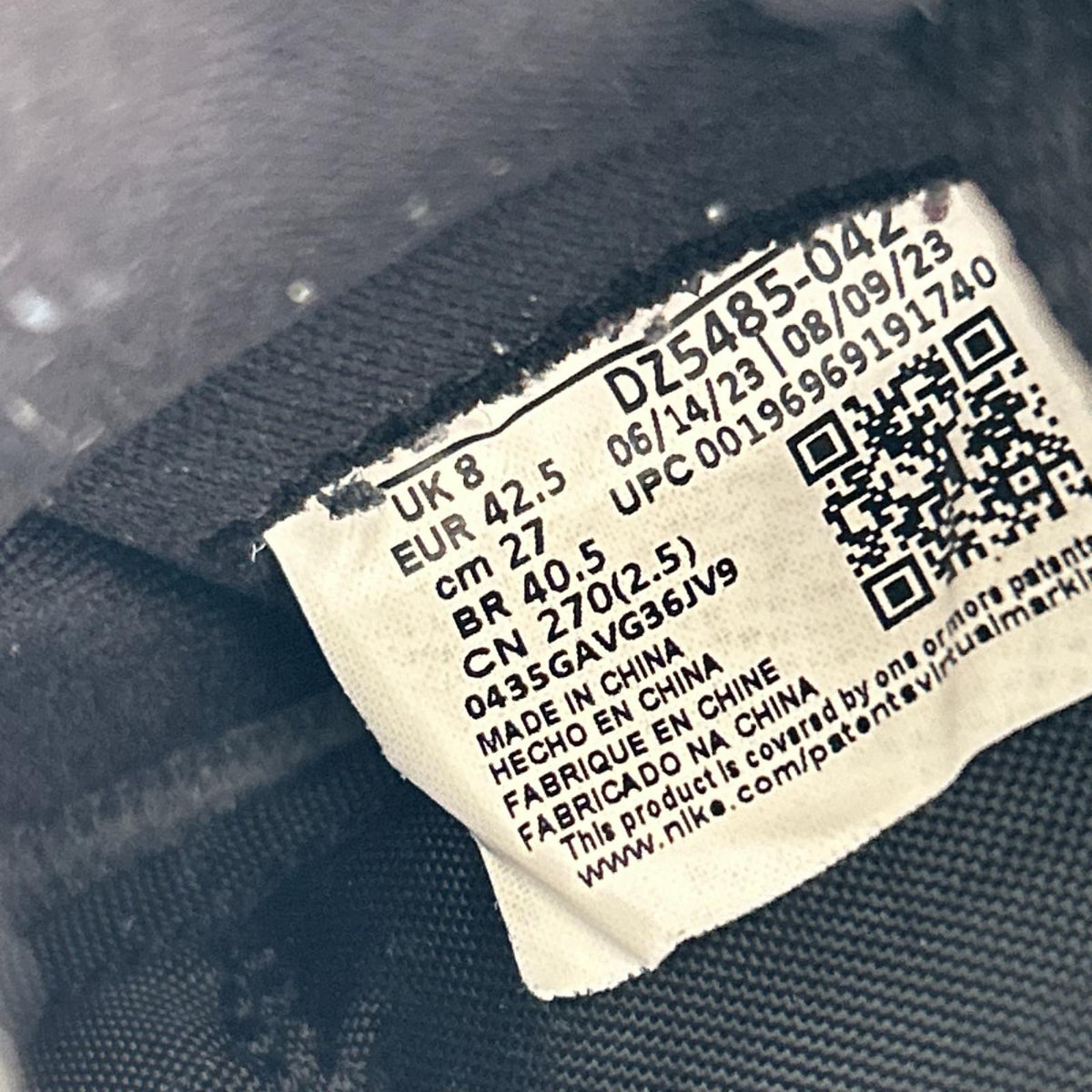 スニーカー AIR JORDAN 1 HIGH OG 27.0 27cm (US9 UK8 1/2 EU44)
