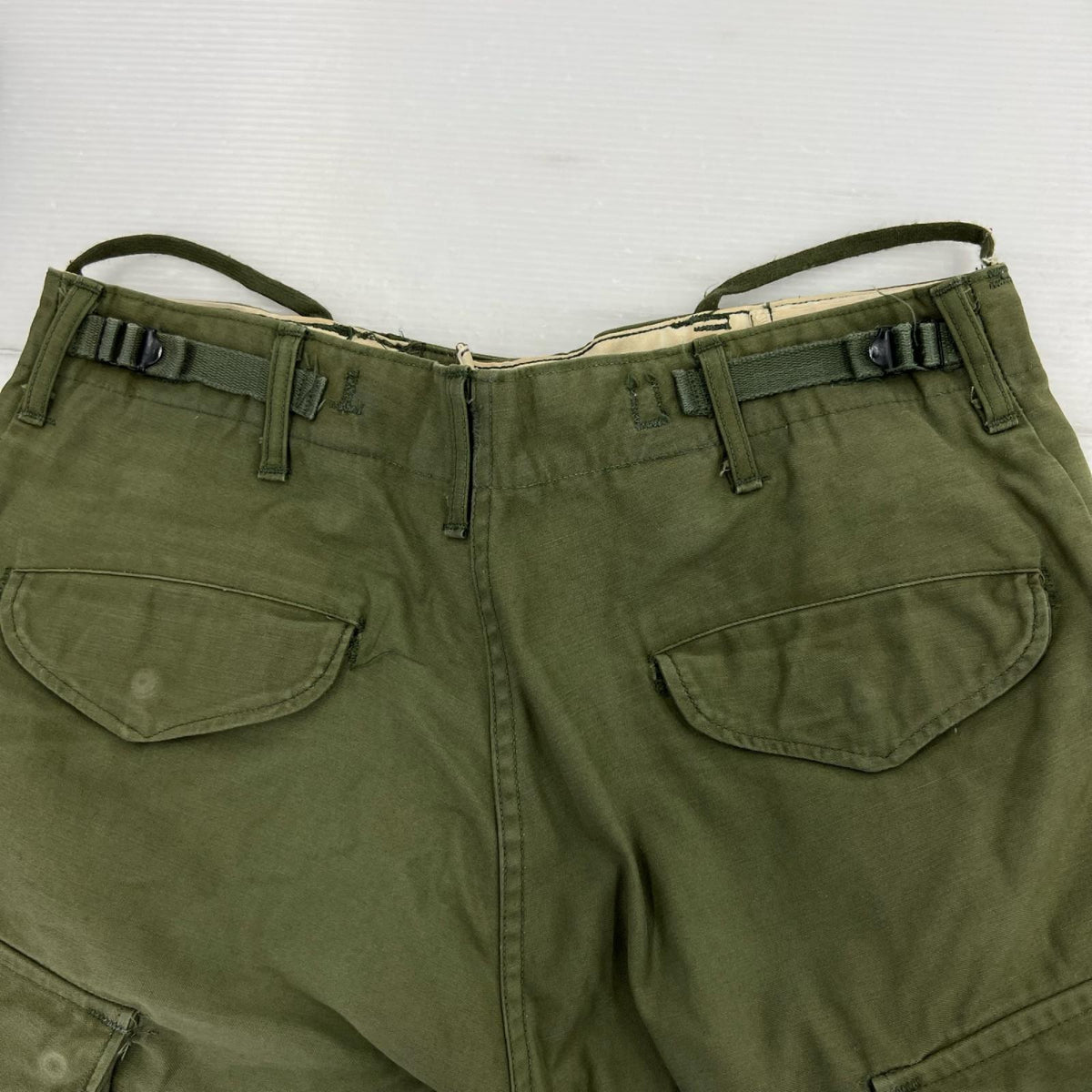 パンツ 60's U.S.ARMY M-65 カーゴ アルミジップ カーキ